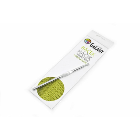 Pletací háček Al 15cm (stříbrný) - 6,00mm - 1ks/sáček