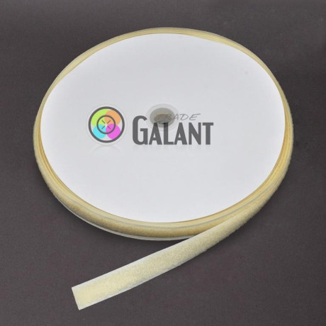 Suchý zip 20mm - barva: 010 (slonovinová) - smyčka - 25m/kolo