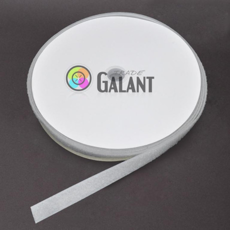 Suchý zip 20mm - barva: 020 (stříbrně šedá) - smyčka - 25m/kolo