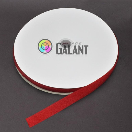 Velcro 20mm - colour: 150 (red) - loops - 25m/roll