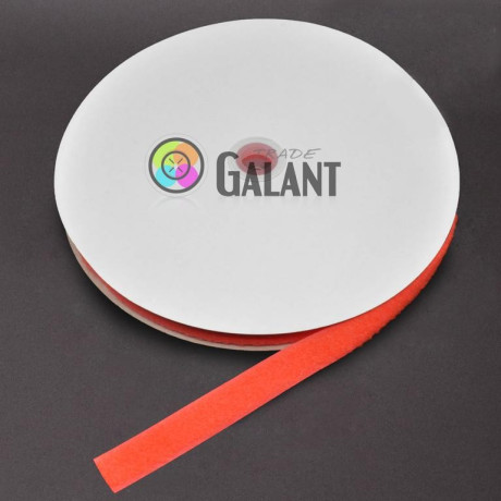 Velcro 20mm - colour: 153 (luminous red) - loops - 25m/roll