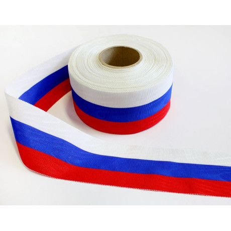 Acetátová stuha trikolóra SK (127 603), 70mm, 10m/svazek