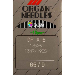 Industrial Machine Needles ORGAN DPx5 - 65/9 - 10pcs/card