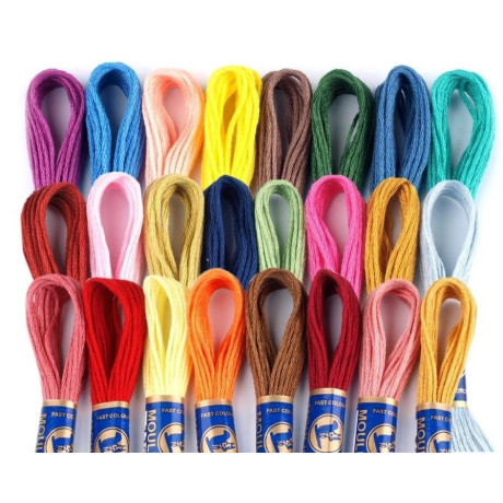 Vyšívací příze (bavlnka) Mouline - 1ks (1přadénko)