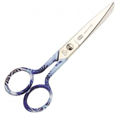 Dressmakers shears RAINBOW - blue blooms - 12,5 cm