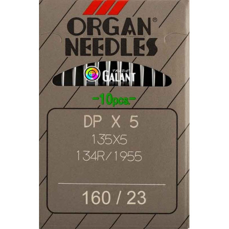 Industrial Machine Needles ORGAN DPx5 - 160/23 - 10pcs/card