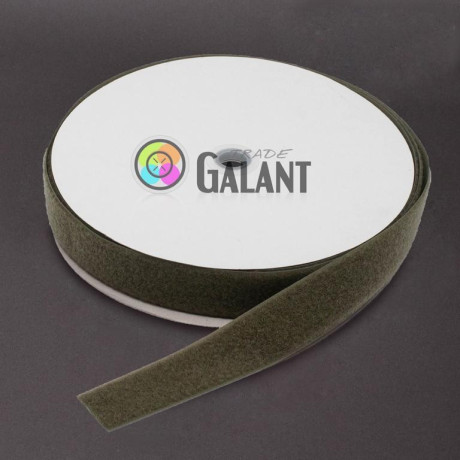 Suchý zip 38mm - barva: 140 (olivová) - smyčka - 25m/kolo