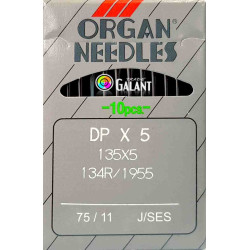 Industrial Machine Needles ORGAN DPx5 SES - 75/11 - 10pcs/card