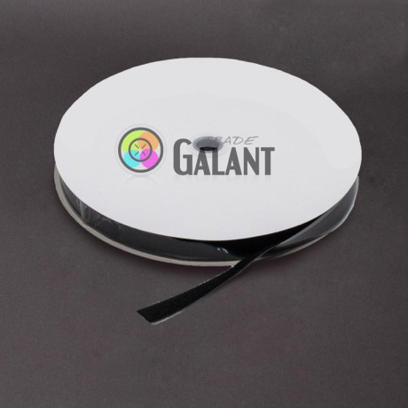 Suchý zip samolepící 20mm - barva: 170 (černá) - smyčka - 25m/kolo