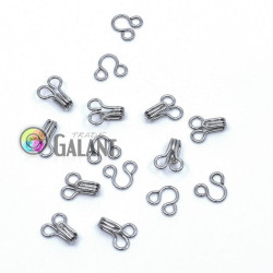 Hooks and Eyes 1 (8,5/7mm) - nickel plated - 1000pairs/box