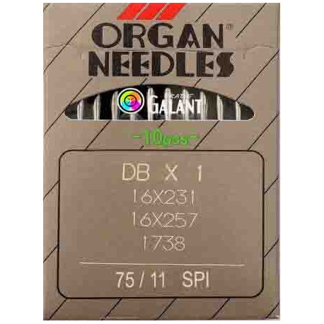 Jehly strojové průmyslové ORGAN DBx1 SPI - 75/11 - 10ks/karta