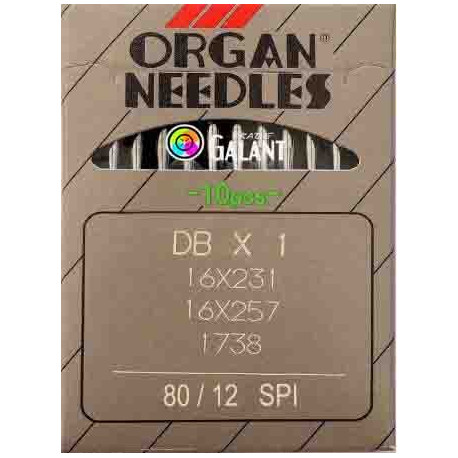 Jehly strojové průmyslové ORGAN DBx1 SPI - 80/12 - 10ks/karta