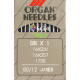 Industrial Machine Needles ORGAN DBx1 SES - 80/12 - 10pcs/card