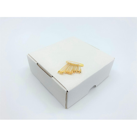 Brass safety Pins PREMIUM - 19x0,65mm - 1728pcs/box (loose)
