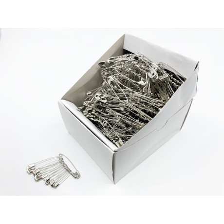 Safety Pins ECONOMY - 0,1,2,3 (27,30,37,47mm á 3pcs) - nickel plated - 12pcs/buch - 72buches/box