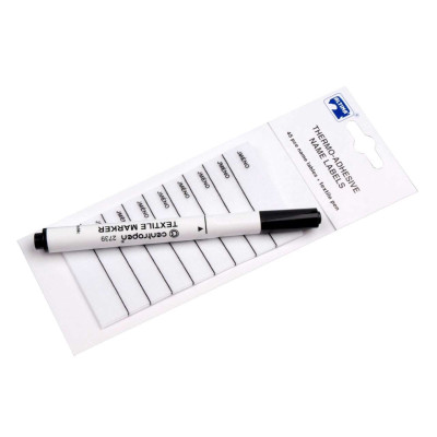 Nažehlovací štítky CZ + popisovač (art.971) - 45 ks