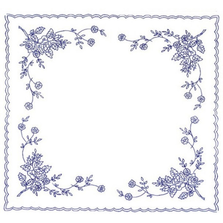Pre-printed Cotton Tablecloth 70x70cm - CHZ48 - 1pcs