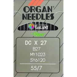 Jehly strojové průmyslové ORGAN DCx27 (B27) - 055/7 - 10ks/karta