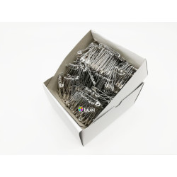 Špendlíky zavírací ocelové PREMIUM - 38x0,90mm - niklované -  864ks/krabička (11/12 - svazkované - 72svazků/krabička)