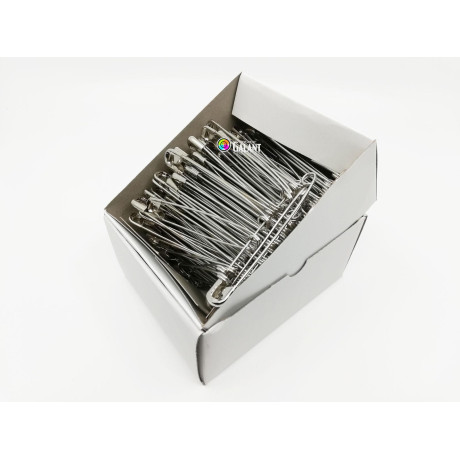 Safety Pins PREMIUM - 85x1,35mm - nickel plated - 144pcs/box (11/12 - in bunches - 12buches/box)