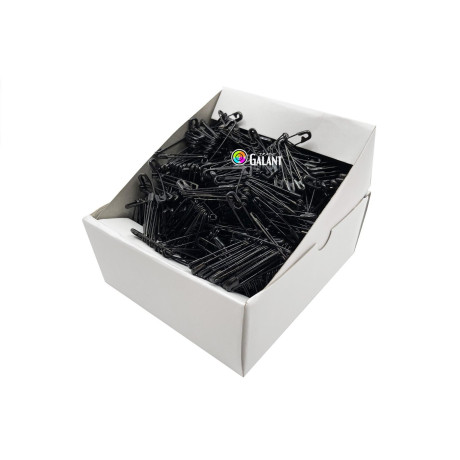 Safety Pins PREMIUM - 32x0,80mm - black - 864pcs/box (11/12 - in bunches - 72buches/box)