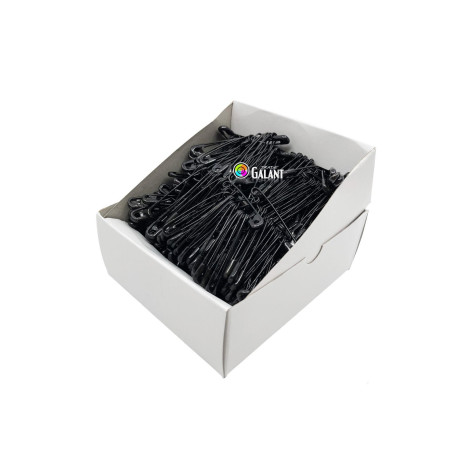 Safety Pins PREMIUM - 46x1,00mm - black - 432pcs/box (loose)