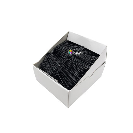Safety Pins PREMIUM - 50x1,10mm - black - 432pcs/box (11/12 - in bunches - 36buches/box)