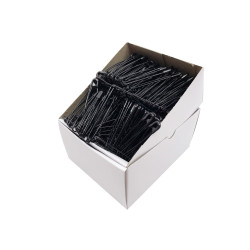 Špendlíky zavírací ocelové PREMIUM -  56x1,10mm - černé - 432ks/krabička (11/12 - 36svazků/kr)