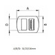 Steel Trouser Buckles 692/2 - black oxide - 1gros(144pcs)/box