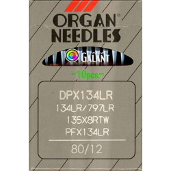 Jehly strojové průmyslové ORGAN DPx134LR - 80/12 - 10ks/karta
