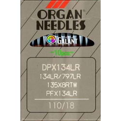 Jehly strojové průmyslové ORGAN DPx134LR - 110/18 - 10ks/karta