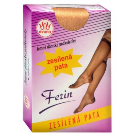 Dámské podkolenky - FERIN - vel.25 - b.1004 - 1pár/krabička