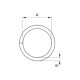 Sedlářské kroužky 25 - 4231601 - (svařované) - niklované - 500ks/krabice
