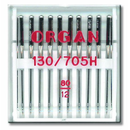Machine Needles ORGAN UNIVERSAL 130/705 H - 80 - 10pcs/plastic box