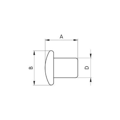 Jednodílné sedlářské nýty 2008081 (40886) - niklované -1000ks/krabice