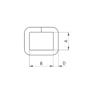 Saddlery frames 28 - 4507100 - nickel plated - (non-welded) - 100pcs/box