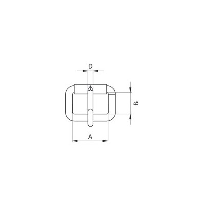 Saddlery Buckles 14 Turquais - 4320400 - nickel plated - 1000pcs/box