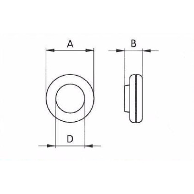 Brass Tilt Rings - 4805000 (40164 1/2) - nickel plated - 2000pcs/box