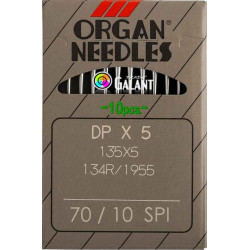 Jehly strojové průmyslové ORGAN DPx5 SPI - 70/10 - 10ks/karta