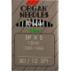 Industrial Machine Needles ORGAN DPx5 SPI - 80/12 - 10pcs/card