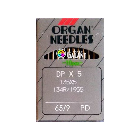 Jehly strojové průmyslové ORGAN DPx5 PD Titan-Nitrid - 65/9 - 10ks/karta