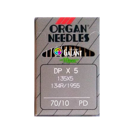 Jehly strojové průmyslové ORGAN DPx5 PD Titan-Nitrid - 70/10 - 10ks/karta