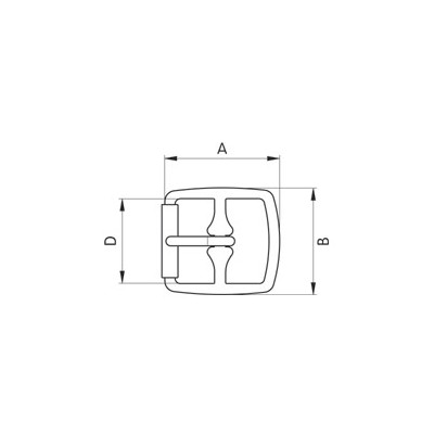 Shoe Buckles - 3312200  - nickel plated - 1000pcs/box
