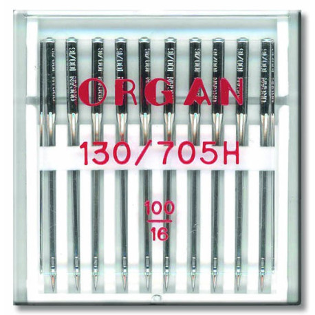 Machine Needles ORGAN UNIVERSAL 130/705 H - 100 - 10pcs/plastic box