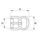 Shoe Buckles - 3301900 (40215/10) - nickel plated - 1000pcs/box