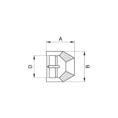 Shoe Buckles - 3254500 - nickel plated - 200pcs/box