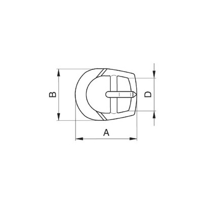 Obuvní přezky - 3228600 - niklované -1000ks/krabička