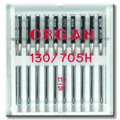 Strojové jehly ORGAN UNIVERSAL 130/705 H - 110 - 10ks/plastová krabička