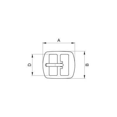 Shoe Buckles - 3289500 - nickel plated - 500pcs/box