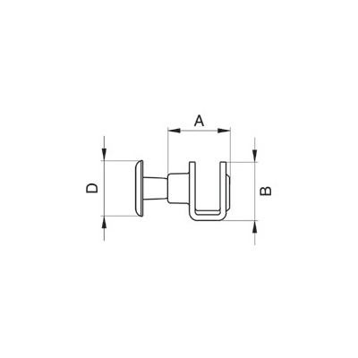 Shoe Hooks - 3620100 (B 65) - nickel plated - 5000pcs/box
